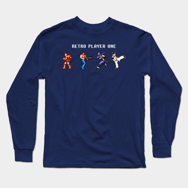 Retro Player One Long Sleeve T-Shirt by maersky